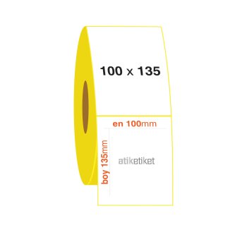 100x135 PP Şeffaf Etiket