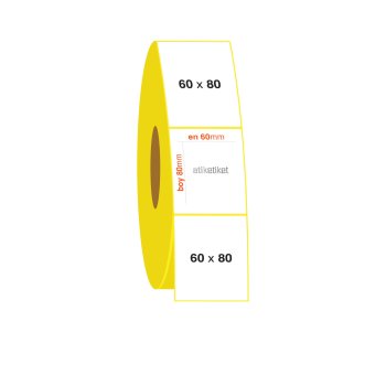 60x80 PP Opak Etiket