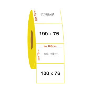 100x76 Kuşe Etiket