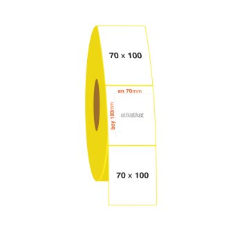 70x100 Kuşe Etiket