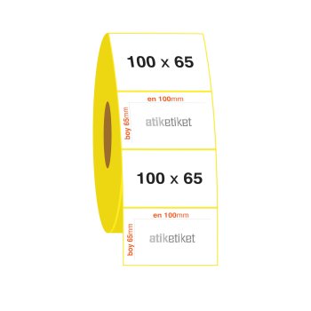 100x65 PP Şeffaf Etiket